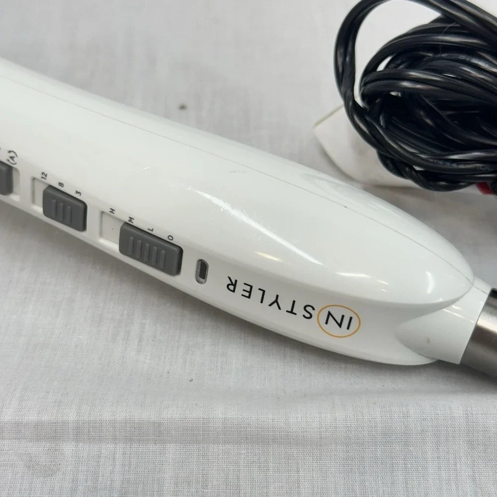 Instyler Tulip Auto Curler Automatic Curling Tong Iron Wave Machine White